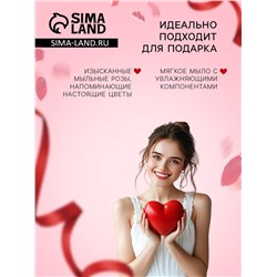 Мыльные розочки, красные и белые, набор 9 шт.