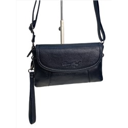 Женская сумка из натуральной кожи, цвет черный