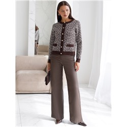 Жакет жаккардовой вязки с кашемиром