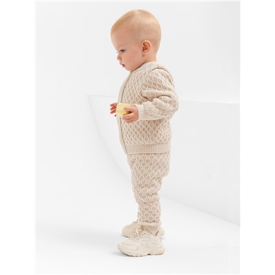 Джемпер детский вязаный MINAKU, цвет бежевый, рост 68-74 см