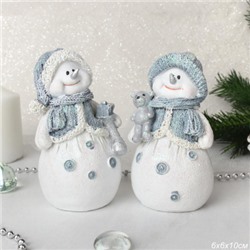 Фигурка Снеговик 10 см / L2132 /уп 120/Новый год