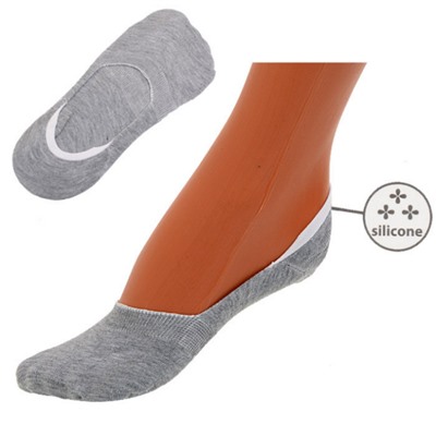 Носки женские р. 35-40 серые/силикон пятка / G307-G /уп 100/ПАРА
