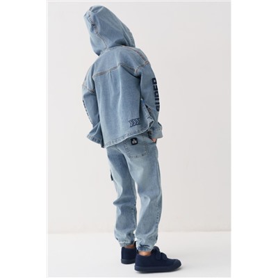 Брюки текстильные джинсовые для мальчиков PLAYTODAY, 1240554