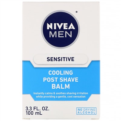 Nivea, Охлаждающий бальзам после бритья для мужчин, для чувствительной кожи, 100 мл (3,3 жидк. унции)