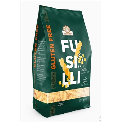 Макароны из кукурузы и риса Спиральки Fusilli без глютена 300г ЭКОПРОДУКТЫ, 1193717