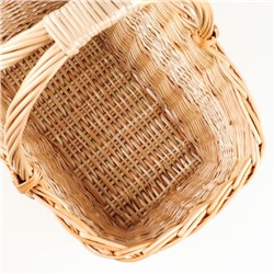 Плетёная корзина для пикника, прямоугольная, 400×280/260/430 мм