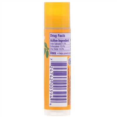 Alba Botanica, Увлажняющий солнцезащитный бальзам для губ, SPF 25, 4,2 (0,15 унции)