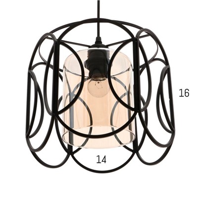 Светильник BayerLux 88327/1 E27 40 Вт черный 26×26×23-123 см