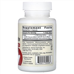Jarrow Formulas, метилфолат, 1000 мкг, 100 вегетарианских капсул