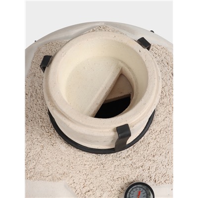 Тандыр «СамОбжар» с откидной крышкой, h=98 см, d=52 см, 97 кг, 12 шампуров, кочерга, совок