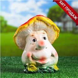 Садовая фигура из гипса «Гриб с лицом», 21×17×17 см