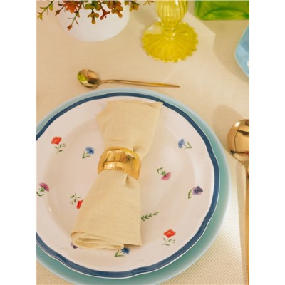 Тарелка Доляна «Романс», d=19.5 см, костяной фарфор, белая