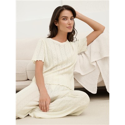 Omsa Пижама OmD 0250D POINTELLE Пижама жен. (Футболка+Брюки широкие с гульфиком), СО