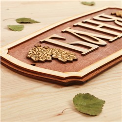 Табличка для бани и сауны «Баня», 35×15 см, «Добропаровъ»