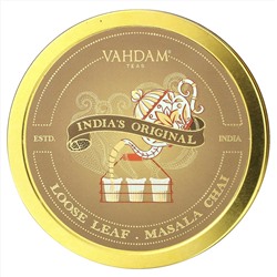 Vahdam Teas, рассыпной чай масала, оригинальный подарочный набор из Индии, 1 жестяная банка