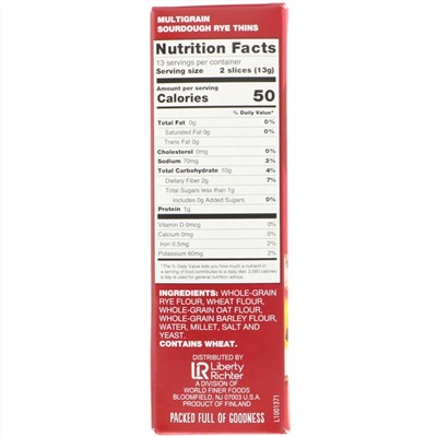 Finn Crisp, Multigrain Thin Crispbread, 6.2 oz