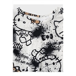 Комплект трикотажный для девочек: фуфайка (футболка), топ, шорты PLAYTODAY, 1240137