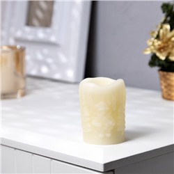 Светодиодная фигура «Свеча» 4.5×7.5×4.5 см, пластик, батарейки AG13×3 (в комплекте), свечение тёплое белое