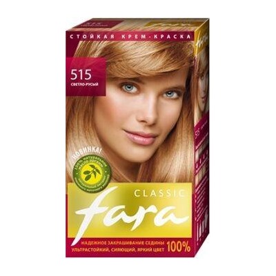 РК Fara Classic Краска для волос тон 515 светло-русый