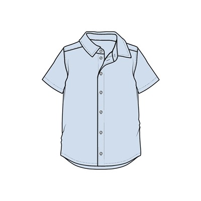 Рубашка текстильная для мальчиков (comfort fit)