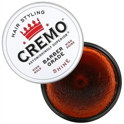 Cremo, Premium Barber Grade Hair Styling Pomade, Shine, 4 oz (113 g)