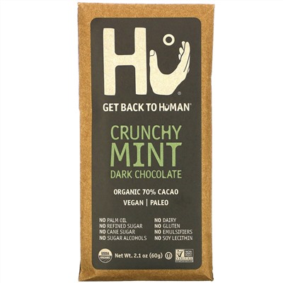Hu, Crunchy Mint Dark Chocolate, 2.1 oz (60 g)