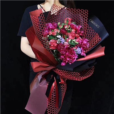 Сетка для цветов и букетов «Баблз», белый, 0.6×4.5 м