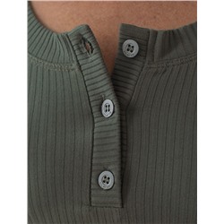 Футболка из трикотажа в широкий рубчик