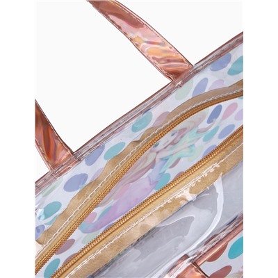 Набор косметичек для бассейна 2 в 1 «Русалка», с рисунком, разноцветный