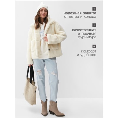 Куртка женская демисезонная MIST, размер 52-54, молочная