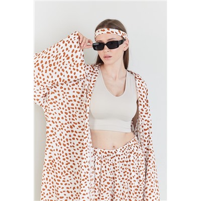 Костюм  SET056/03/Молочный, коричневый