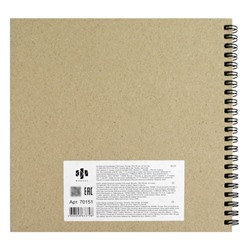 Альбом для зарисовок (скетчпад) 195х195 мм 40л твердая обложка на спирали "БАБЛ-СЕРДЕЧКИ" блок - белый офсет 100 г/м2 70151 Феникс