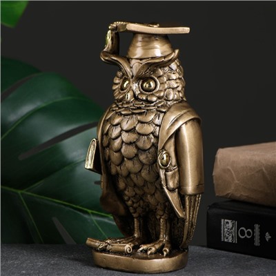 Фигурка полистоун «Магистр Филин», золото, 8×8×19 см