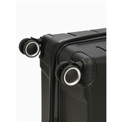 УЦЕНКА Чемодан 28", РР, 50*30*74, отд на молнии, код замок, 4 колеса, черный