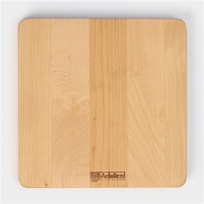 Тарелка деревянная Adelica «Классика», 19×19×1.8 см, пропитана минеральным маслом, берёза