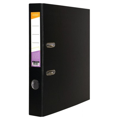 Папка-регистратор 55 мм VP9050К черный PVC разборный с карманом inФОРМАТ