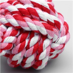 Игрушка тренировочная канатная «Гантель», 180 г, микс цветов