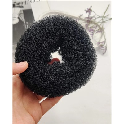 Бублик для волос Черный (12 см)