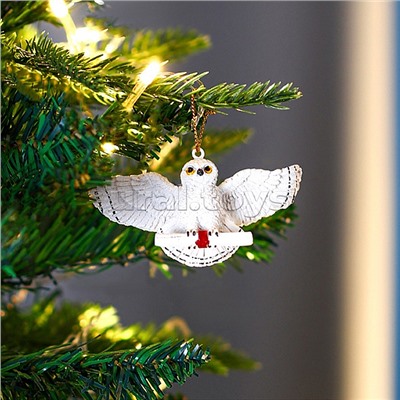 Полирезиновая подвеска "Сова со свитком" 8см