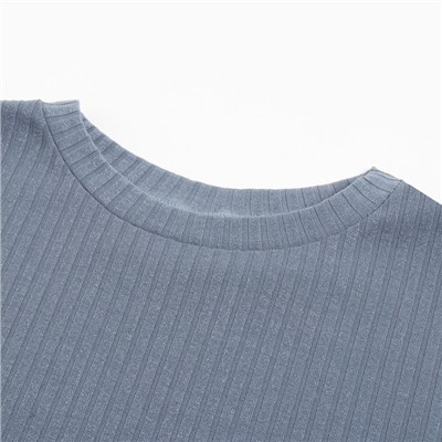 Костюм женский (лонгслив, брюки) MINAKU: Casual Collection, серо-голубой, размер 42