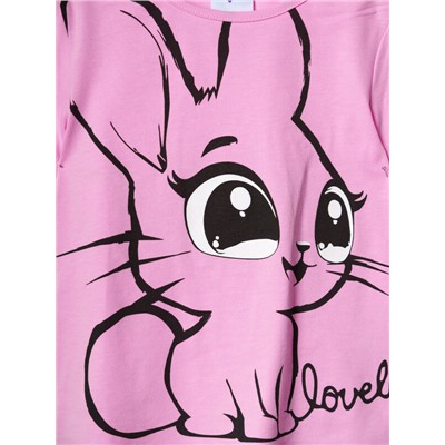 Фуфайка трикотажная для девочек (футболка), 2 шт в комплекте