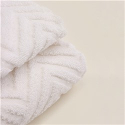 Полотенце махровое SL HOME: Geometry «Блан де Блан», 67×140 см