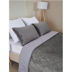 Набор покрывало и чехлы на подушку - Кристалл, цвет графит