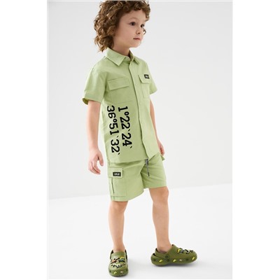 Комплект текстильный для мальчиков: рубашка, шорты PLAYTODAY, 1239806