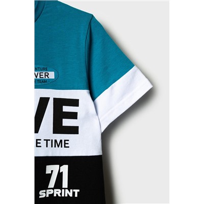 Комплект трикотажный для мальчиков: фуфайка (футболка), шорты PLAYTODAY, 1239838