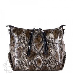 Сумка женская кожаная 9624-2-39 black coffee Polina&Eiterou