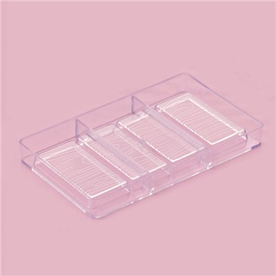 Форма для шоколада «Кора дерева», пластик, 20×12×2.5 см, 4 ячейки 8.5×2.1×0.8 см, прозрачная