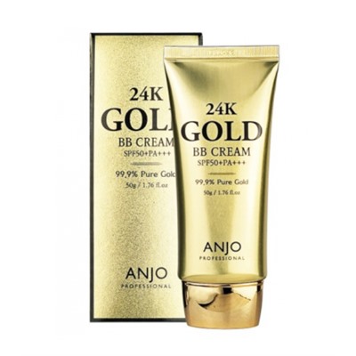 BB крем для лица с биозолотом 24k ANJО, 50г