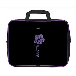 Папка А4 на молнии с ручками 350х265х75 мм "Лиловый" расшир.дно (095011) 32108 Хатбер