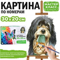 Набор для рисования "Картина по номерам 30х20 см. Друзья"
